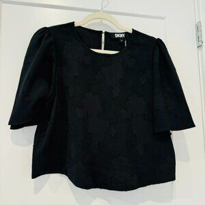 NWOT DKNY Brocade Blouse, XS